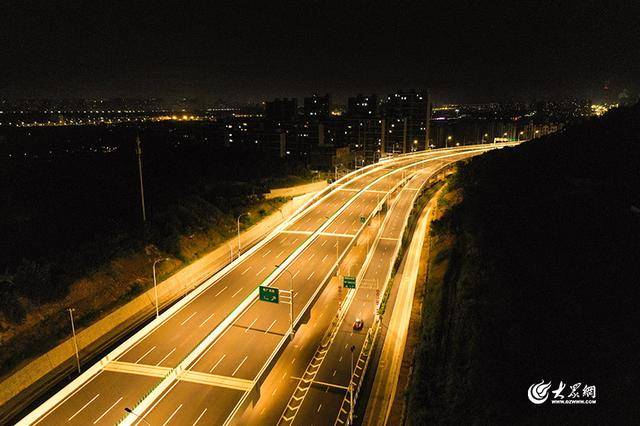 实拍!烟台最大、三层互通!港城西大街互通立交今日通车