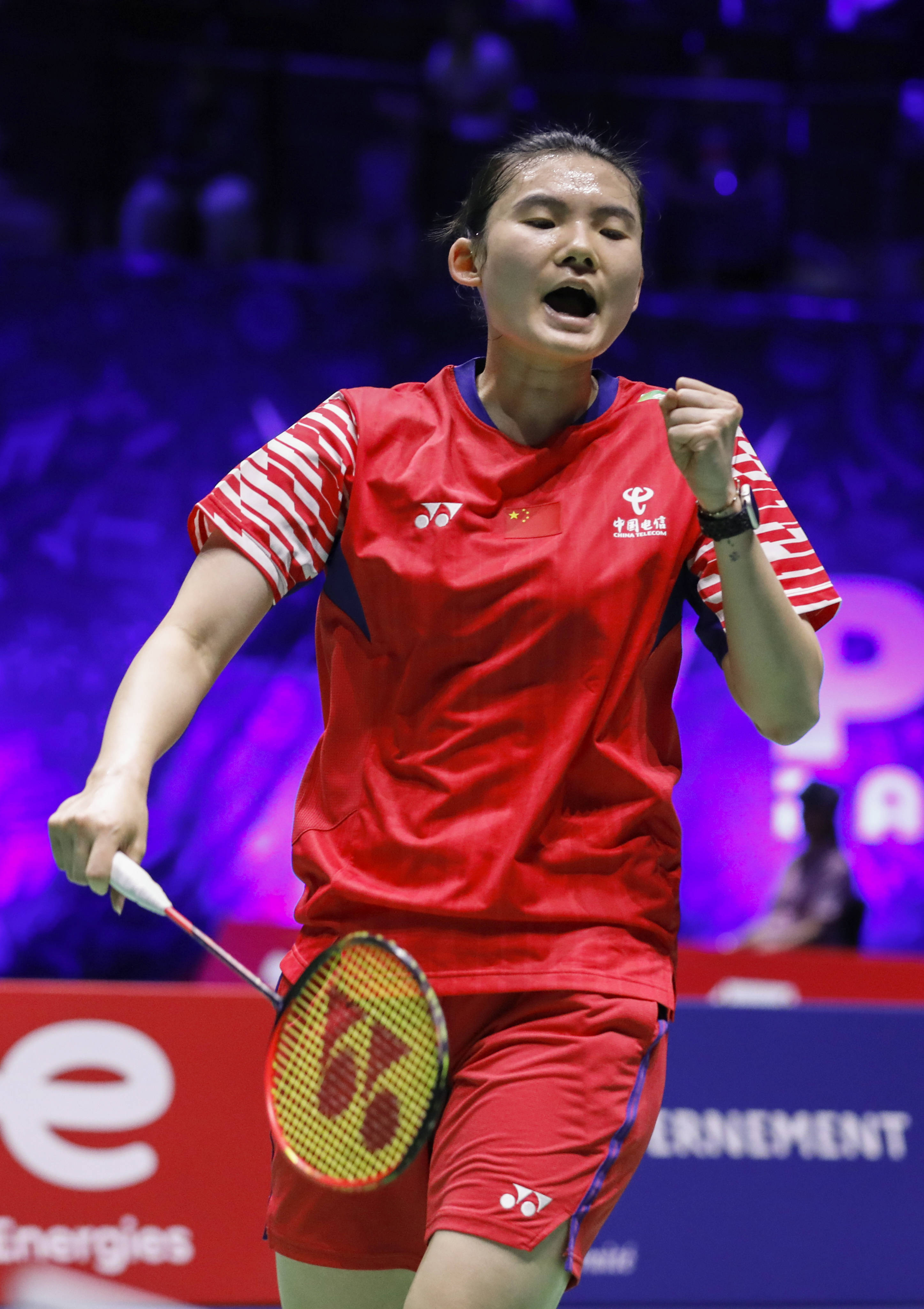 （体育）羽毛球——世锦赛：韩悦首轮晋级