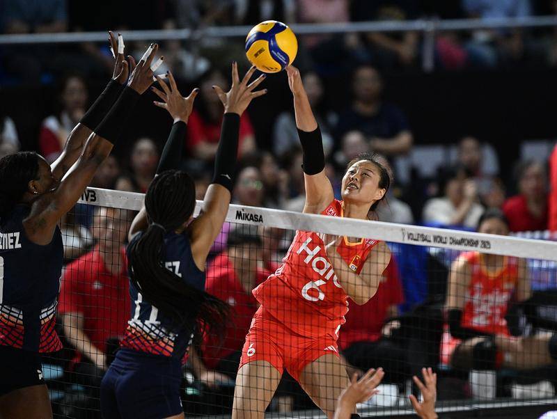 3连胜!世锦赛-中国女排3-0多米尼加锁小组头名 1/8决赛战法国