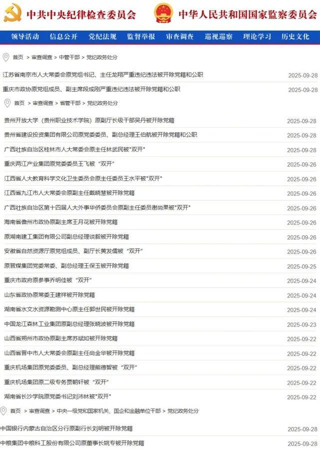 27人被查，24人被处分！直辖市62岁“老虎”，结交政治骗子被双开