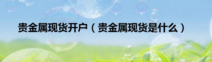 贵金属好不(贵金属好不好做)